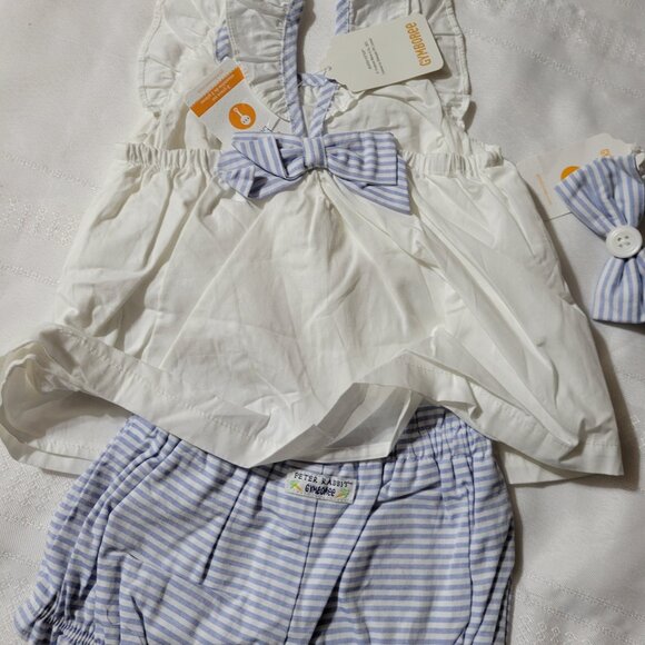 Gymboree Peter Rabbit NWT 3-6 month shirt, diaper cover, headband & slippers - Picture 7 of 8